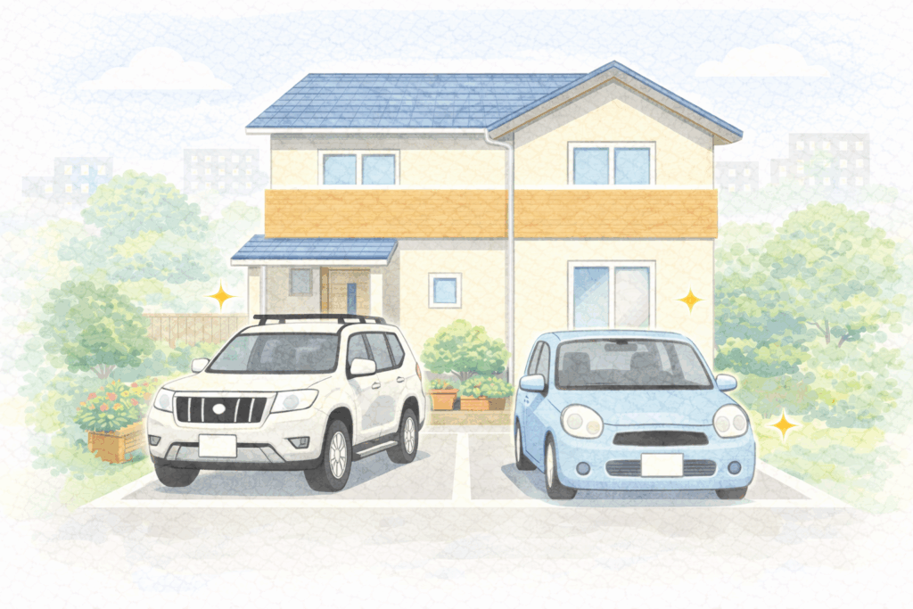 駐車場必須